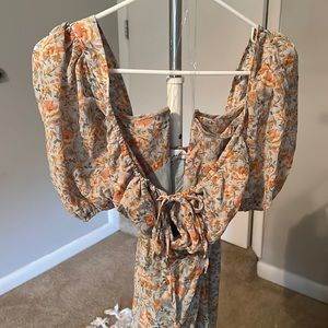 Floral Petal and Pup dress